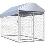 vidaXL Zunanji pasji boks s streho 200x100x125 cm Cene