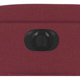 vidaXL Električni naslonjač od tkanine crvena boja vina | shoptok.hr