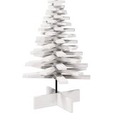  Drveno ukrasno božićno drvce bijelo 80 cm od masivne borovine | shoptok.hr