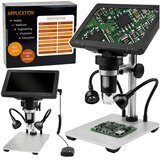  Educational Digital Microscope Remote Control Wired 1200X LCD 7 INCH HD Camera | Shoptok.si