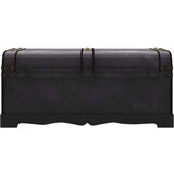  Lesena skrinja velika črne barve, (20771824) | Shoptok.si