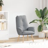 vidaXL Udobna stolica svijetlosiva tkanina | shoptok.hr