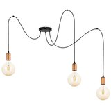  Luster na sajli MIROS 3xE27/60W/230V u obliku pauka, crna/bakarna | Eponuda.com