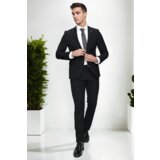 Dewberry 76373 Mens Black 6 Drop Suit Set - Blazer-Trousers-BLACK | shoptok.hr