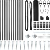 vidaXL zavareno žičano ogradivanje s 13 šiljaka Siva 0.8x25 m Čelik | shoptok.hr