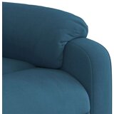  Naslanjač moder žamet | Shoptok.si