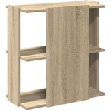vidaXL Knjižna omara 3-nadstropna sonoma hrast 60x30x60 cm inž. les | Shoptok.si