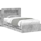  Okvir kreveta s pohranom s ladicama Betonska siva 80 x 200 cm | shoptok.hr