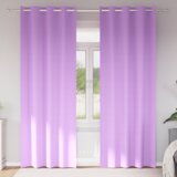 vidaXL Zavese z zavesami 2 pcs Vijolična 260 x 140 cm Poliester | Shoptok.si