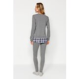 Trendyol Gray Heart Printed Tshirt-Leggings, Knitted Pajamas Set | ePonuda.com