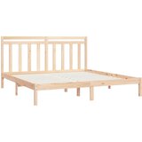  Posteljni okvir iz trdnega lesa 200x200 cm, (20646365) | Shoptok.si
