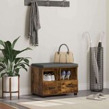  Klupa za hodnik s jastukom Dimljeni hrast 60 x 38 x 46 cm | shoptok.hr