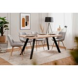 MID.YOU JEDILNA MIZA, črna, hrast artisan | Shoptok.si
