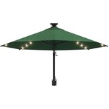  Zidni suncobran s LED svjetlima i metalnom šipkom 300 cm zeleni | shoptok.hr
