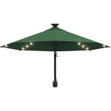  Zidni vrtni suncobran s LED svjetlima 300 cm zeleni | Eponuda.ba