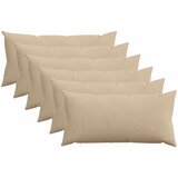 Presvlaka za jastuk 6 pcs HEERLEN Sivosmeđa 40 x 80 cm Kord | shoptok.hr