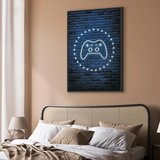  Slika - Neon Gamepad 80x120 U crnom drvenom okviru | shoptok.hr