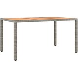  5-dijelni vrtni bistro set od poliratana s jastucima sivi | shoptok.hr