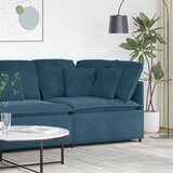  Modularna Kutna Sofa s Jastucima Plava 100 cm | shoptok.hr