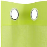Voile zavjese s ušicama 2 kom zelene boje jabuke 140x300 cm | Shoptok.si