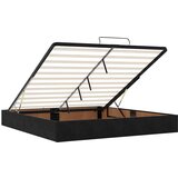 Otomanski krevet s madracem crni 160x200 cm baršunasti | shoptok.hr