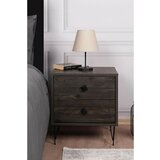 Hanah home Luna - Dark Brown Dark Brown Nightstand