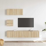  4-dijelni set TV ormarića boja hrasta sonome konstruirano drvo | Eponuda.com