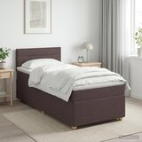  Boxspring krevet s madracem Tamno smeđa 90 x 190 cm Tkanina 90 x 190 x 100.5 cm | Shoptok.si