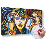 Slika po brojevima ŽENE - niska težina | 60k40 cm - bez rama