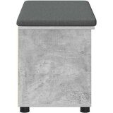  Haldna klop z blazino Enobarvno Betonsko siva 80 x 38 x 46 cm, (5000160706) | Shoptok.si