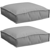  Jastuk 2 pcs Siva 40 x 40 x 8 cm Oxford tkanina | shoptok.hr