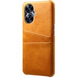 INORCO Za Realme C55 dvojne reže za kartice, zaščita pred padcem, ovitek za telefon iz PU usnja, prevlečen PC ovitek, (22035864) | Shoptok.si