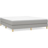 Maison Chic Box spring postelja - Vzmetna postelja z vzmetnico svetlo siva 180x200 cm blago SL19376, (21893565) | Shoptok.si