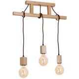  Luster na šipci JACK 3xE27/40W/230V prirodno drvo | Eponuda.com