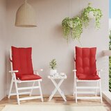  Jastuci za stolicu s visokim naslonom 2 kom crveni od tkanine | shoptok.hr