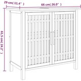  Kupaonski ormarić za umivaonik 66x29x61,5 cm masivno drvo oraha | Eponuda.ba
