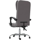  Uredski naslonjač od umjetne kože sivi | shoptok.hr