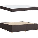  Konstrukcija postelje Temno rjava 200 x 200 cm blago, (5000123521) | Shoptok.si