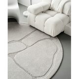 Agnella Svijetlo sivi vunen okrugao tepih ø 200 cm Morphic Organica – | shoptok.hr