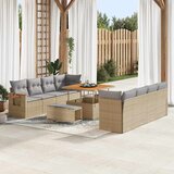  Sjedeća garnitura za vrt 12 kom. 12-Broj sjedala Bež 234 x 224 x 85 cm | Shoptok.si