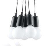  Obesna svetilka DIEGO 5 črna, (21347713) | Shoptok.si