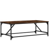  The Living Store Klubska mizica dimljeni hrast 100x50x35 cm inženirski les - Klubska Mizica, (21502235) | Shoptok.si