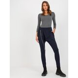 Fashion Hunters Women's loose sweatpants dark blue color | shoptok.hr