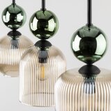  Visilica na sajli SOPHIA 3xE14/10W/230V crna/zelena/dimljeno bež | Eponuda.com