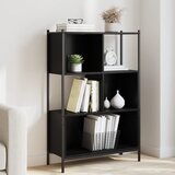 vidaXL Knjižna omara črna 72x28x109 cm inženirski les Cene