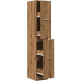 vidaXL Lekarniška omara artisan hrast 30x41x174,5 cm inženirski les | Shoptok.si