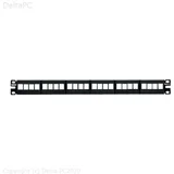 NetKey Modular Patch Panel, Flat, 24 Port, 1 RU