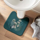 Douceur d intérieur Tirkizna kupaonska prostirka za WC 45x45 cm Ginkoblue – | shoptok.hr