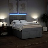  Krevet box spring s madracem svjetlosiva 160x200 cm tkanina | shoptok.hr