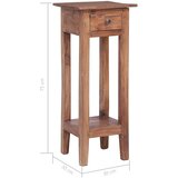  Stalak za biljke od masivnog obnovljenog drva 30 x 30 x 75 cm | shoptok.hr